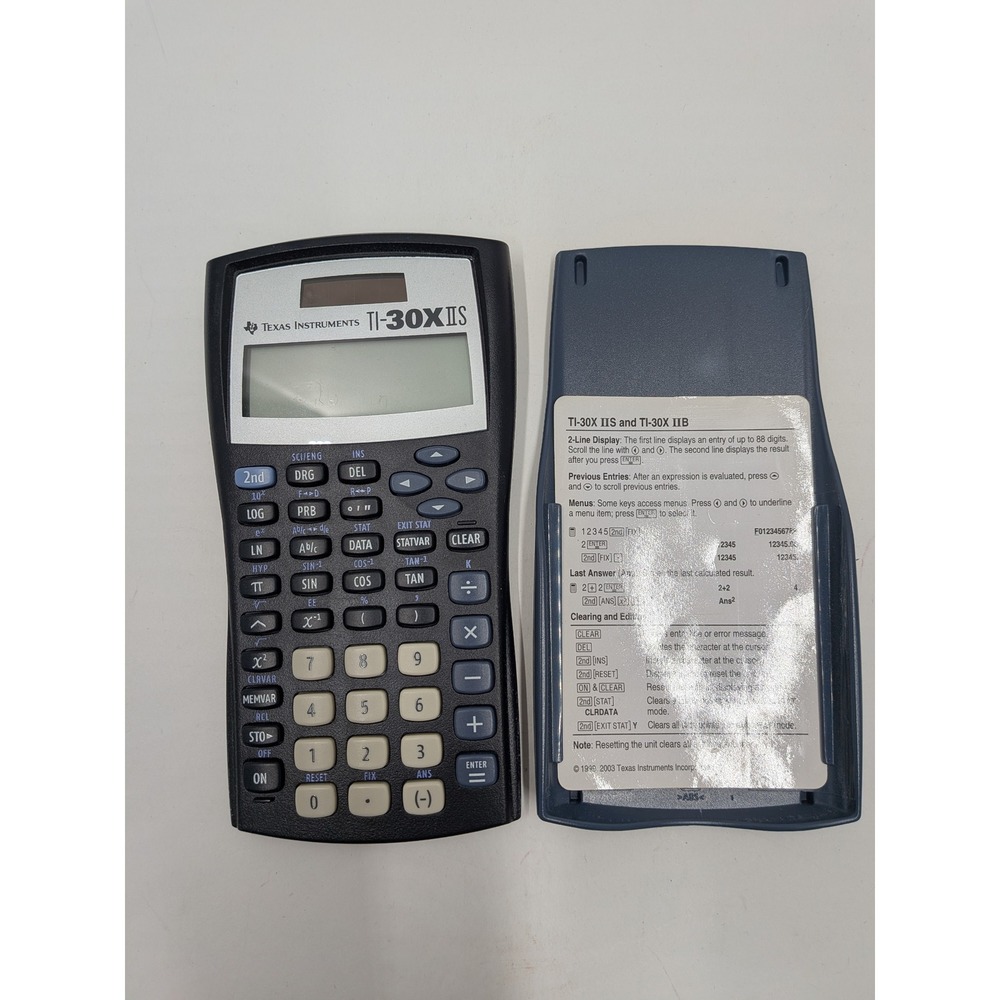 Texas Instruments TI-30X IIS Scientific Calculator Dual Line Display Gray